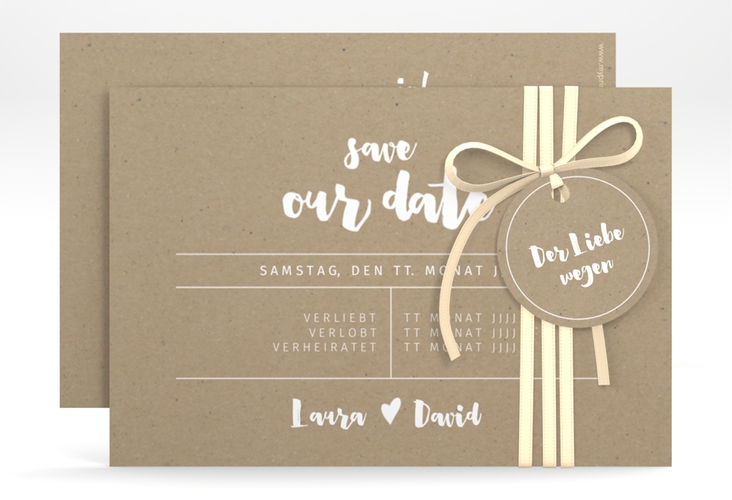 Save the Date-Karte Letterbox A6 Karte quer