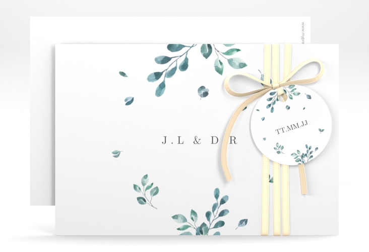 Save the Date-Karte Precioso A6 Karte quer weiss