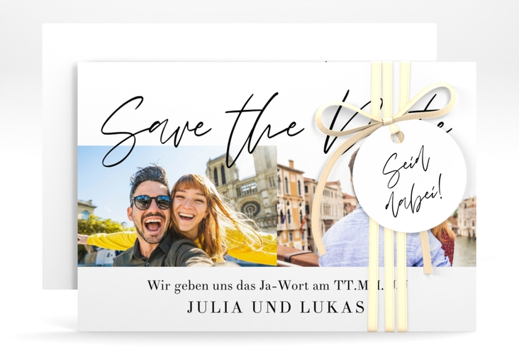 Save the Date-Karte Liebesreise A6 Karte quer