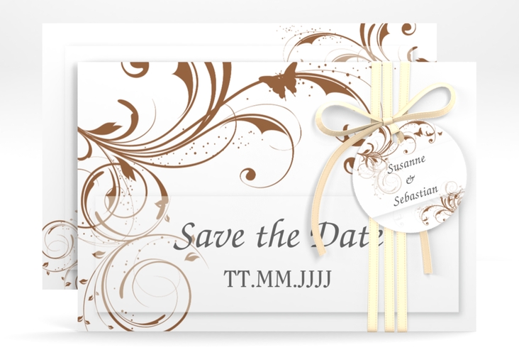 Save the Date-Karte Hochzeit "Palma" DIN A6 quer