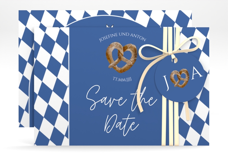 Save the Date-Karte Bayrisch A6 Karte quer