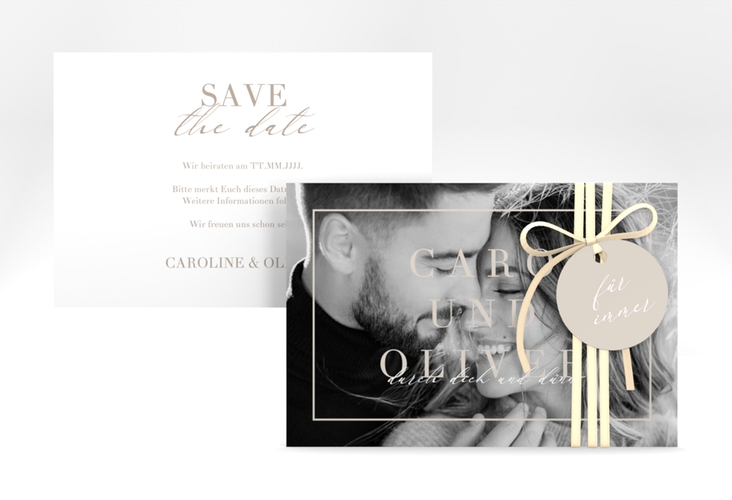 Save the Date-Karte "Moment" DIN A6 quer
