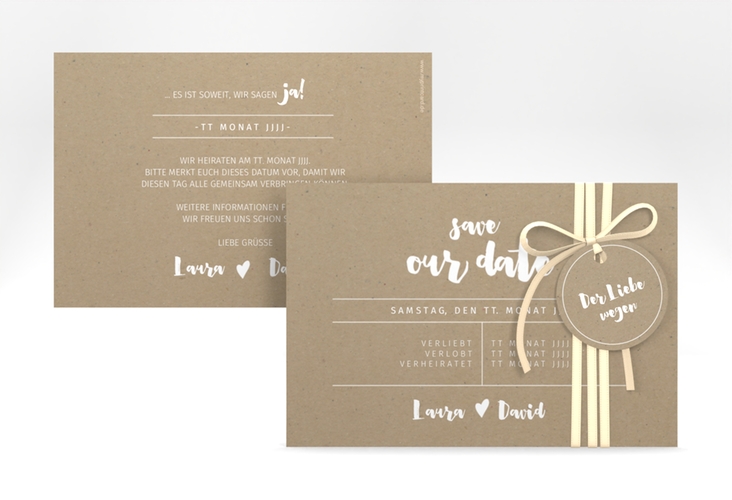 Save the Date-Karte Letterbox A6 Karte quer