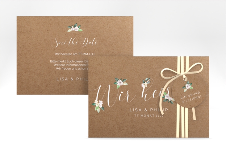 Save the Date-Karte Inlove A6 Karte quer