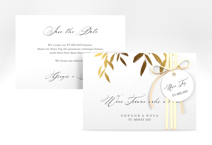 Save the Date-Karte Demure A6 Karte quer