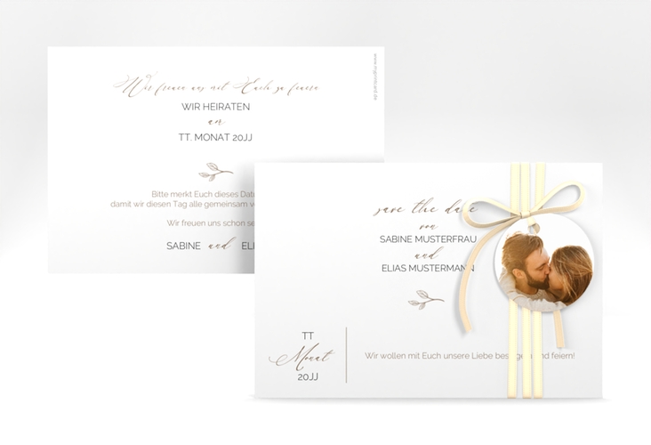 Save the Date-Karte Plain A6 Karte quer