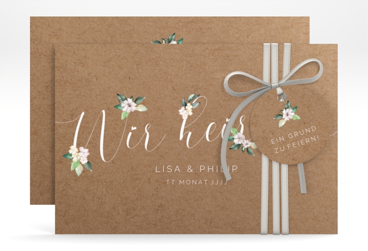 Save the Date-Karte Inlove A6 Karte quer hochglanz