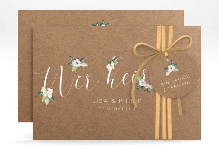 Save the Date-Karte Inlove A6 Karte quer hochglanz