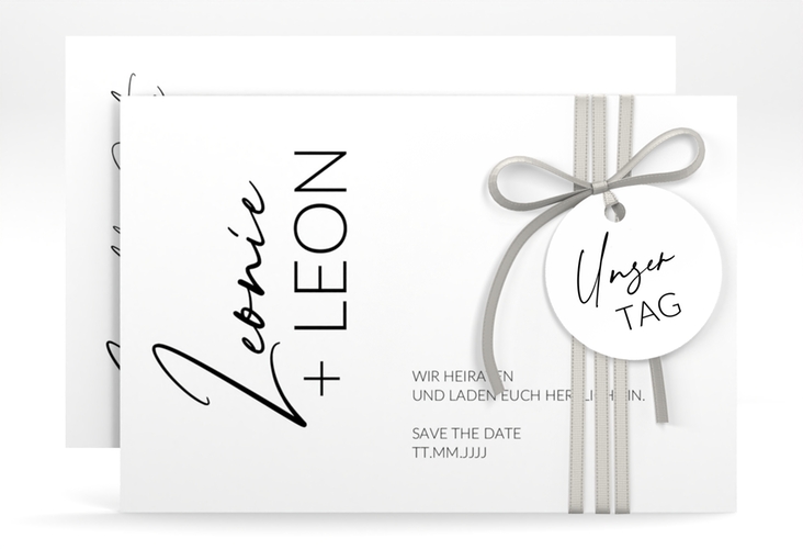 Save the Date-Karte Your Name A6 Karte quer