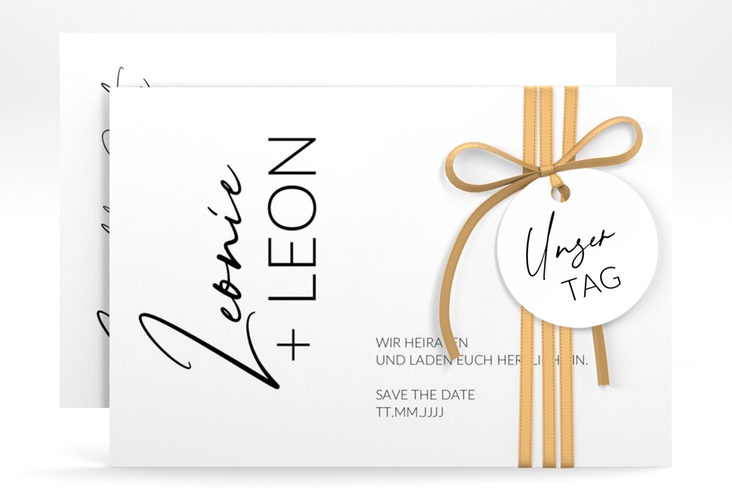 Save the Date-Karte Your Name A6 Karte quer