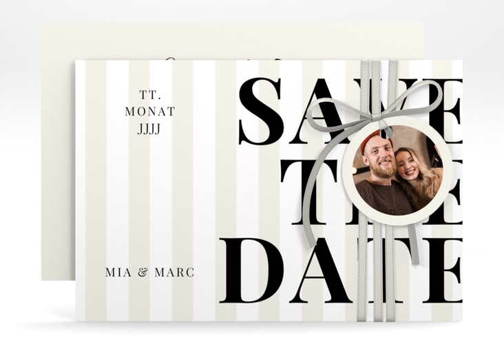 Save the Date-Karte Streifen A6 Karte quer
