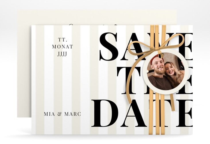 Save the Date-Karte Streifen A6 Karte quer