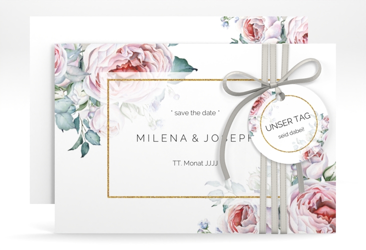 Save the Date-Karte Embrace A6 Karte quer