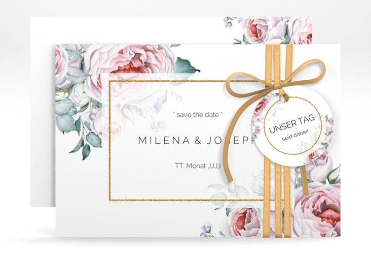 Save the Date-Karte Embrace A6 Karte quer