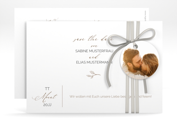 Save the Date-Karte Plain A6 Karte quer