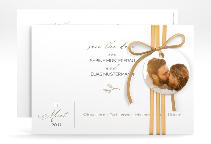 Save the Date-Karte Plain A6 Karte quer