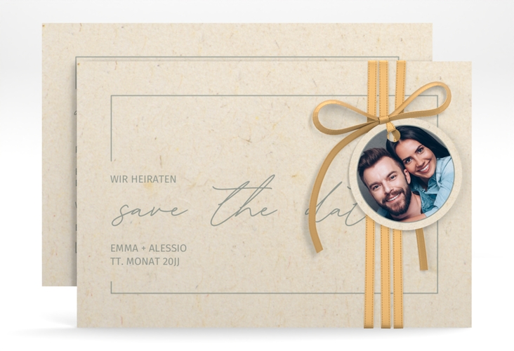 Save the Date-Karte Simple Line A6 Karte quer hochglanz