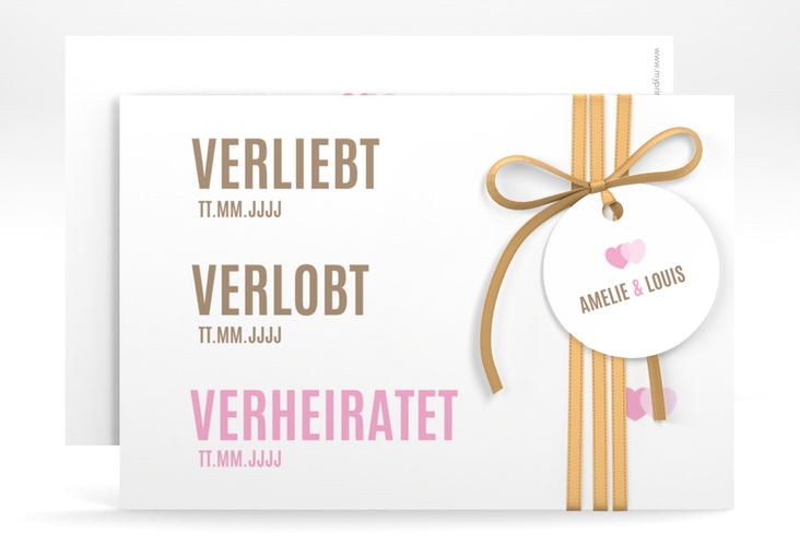 Save the Date-Karte Couple A6 Karte quer