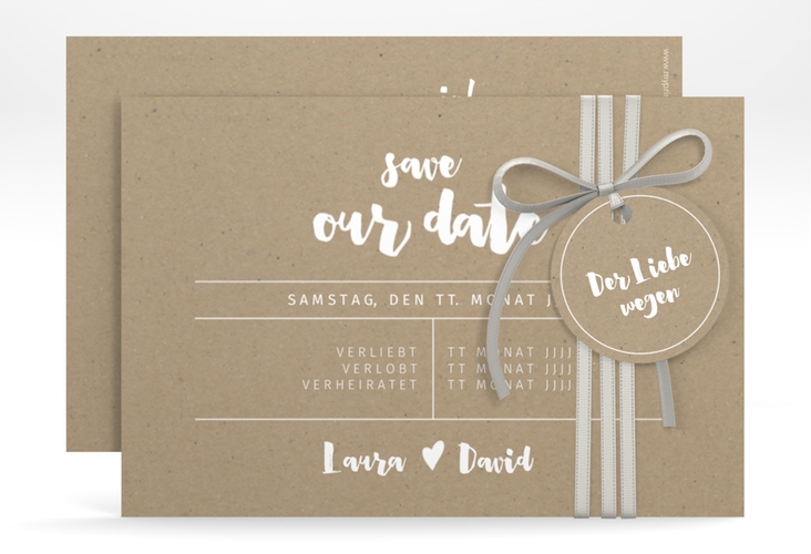 Save the Date-Karte Letterbox A6 Karte quer