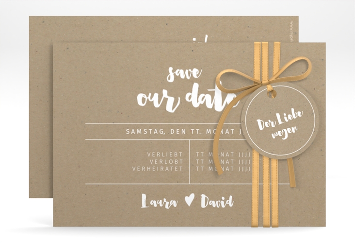 Save the Date-Karte Letterbox A6 Karte quer