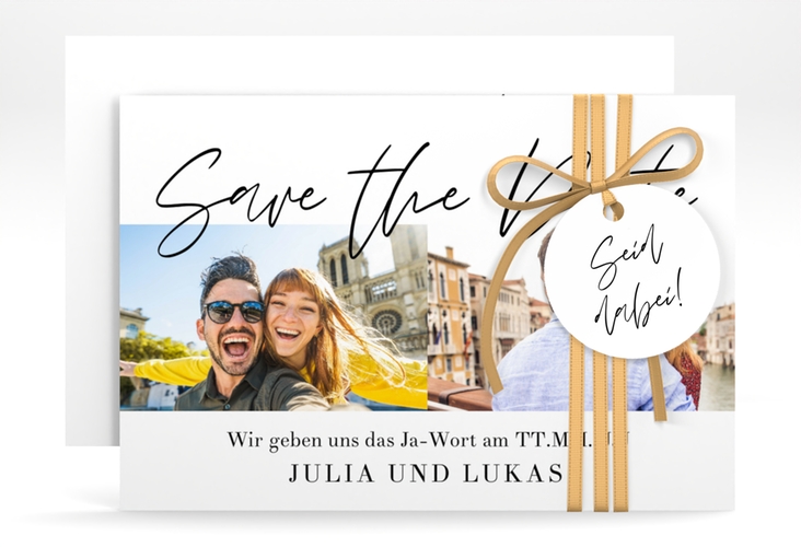 Save the Date-Karte Liebesreise A6 Karte quer