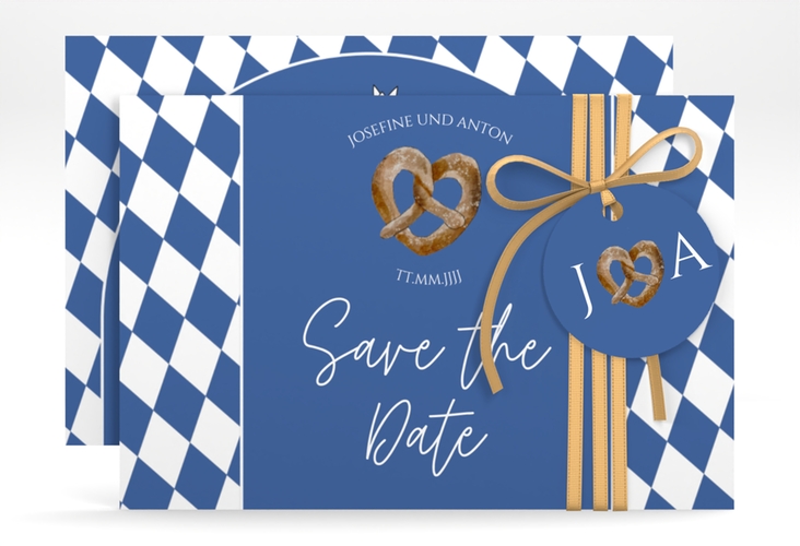 Save the Date-Karte Bayrisch A6 Karte quer