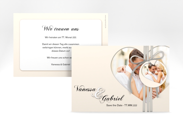 Save the Date-Karte Sweetheart A6 Karte quer hochglanz