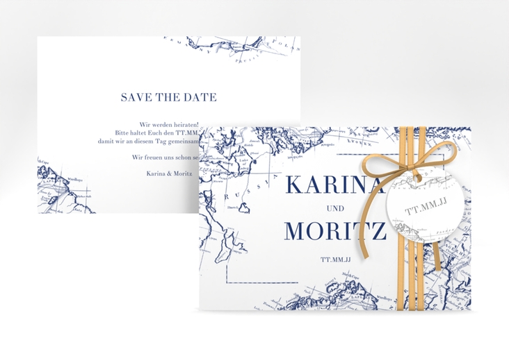 Save the Date-Karte Voyage A6 Karte quer