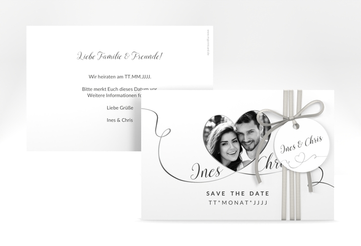 Save the Date-Karte Hochzeit Dolce A6 Karte quer
