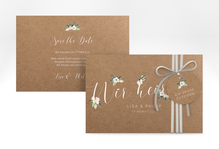 Save the Date-Karte Inlove A6 Karte quer hochglanz
