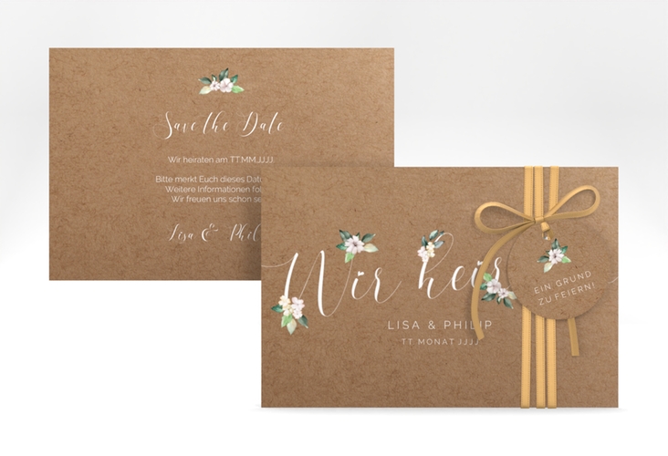 Save the Date-Karte Inlove A6 Karte quer hochglanz