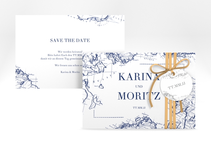 Save the Date-Karte Voyage A6 Karte quer