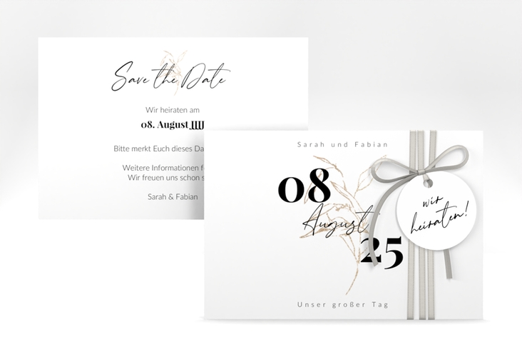 Save the Date-Karte Seed A6 Karte quer