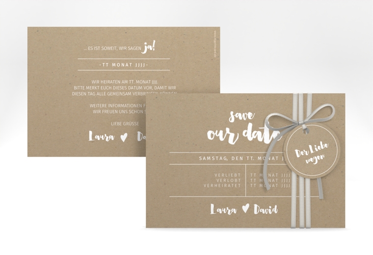 Save the Date-Karte Letterbox A6 Karte quer