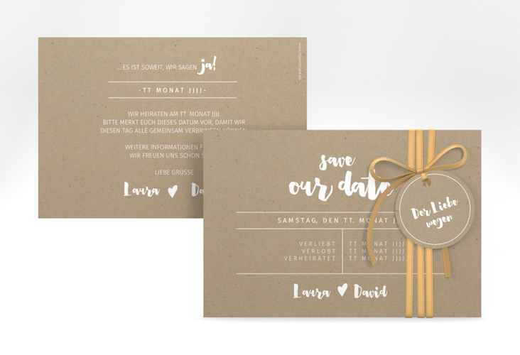 Save the Date-Karte Letterbox A6 Karte quer