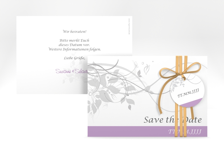 Save the Date-Karte Hochzeit Florenz A6 Karte quer