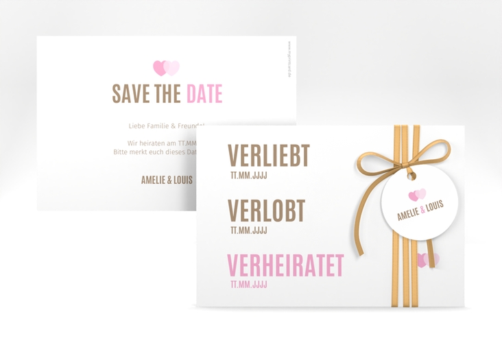 Save the Date-Karte Couple A6 Karte quer