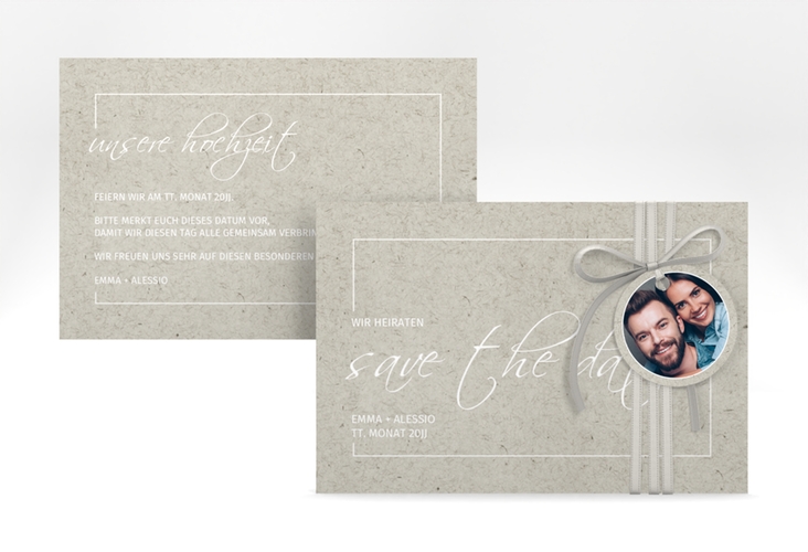 Save the Date-Karte Simple Line A6 Karte quer