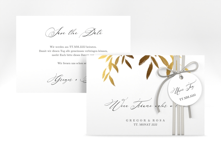 Save the Date-Karte Demure A6 Karte quer