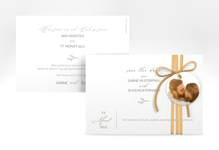 Save the Date-Karte Plain A6 Karte quer