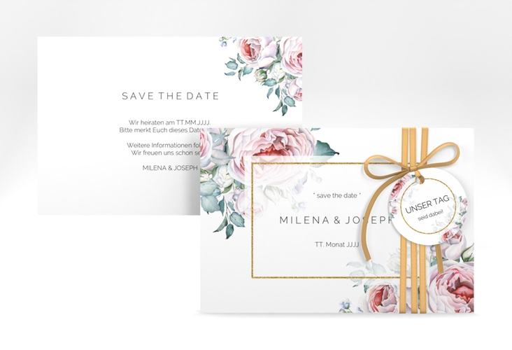 Save the Date-Karte Embrace A6 Karte quer