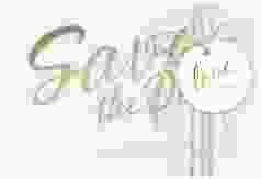 Save the Date Deckblatt Transparent "Glam"
