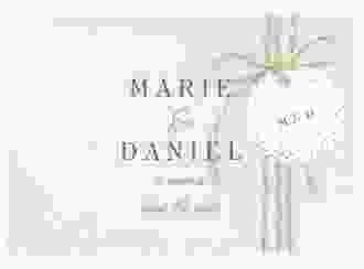 Save the Date Deckblatt Transparent "Glitter" A6 Deckblatt transparent weiss