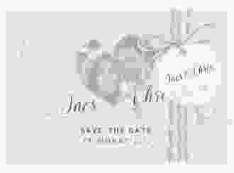Save the Date Deckblatt Transparent Dolce A6 Deckblatt transparent rosa