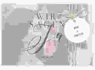 Save the Date Deckblatt Transparent "Amazing" DIN A6 Deckblatt transparent weiss
