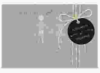 Save the Date Deckblatt Transparent "Bones" DIN A6 Deckblatt transparent schwarz