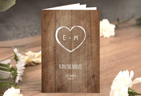 Kirchenheft zur Hochzeit zum Selbstgestalten