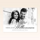 Willkommensschild als Poster