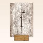 Rustikale Tischnummer