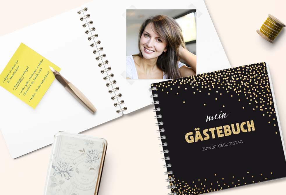 Gästebuch für die Geburtstagsfeier myprintcard